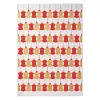 Wrapping paper Newton's baubles red/gold/sil. 50x70 cm, 3 pc