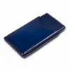 Business Card Holder, leather, 6.5x10 cm, dark blue - 3
