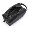 Leather toiletry bag Adri, black - 2