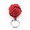 Key Ring Knot, nappa leather,  red