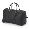 Travel bag Adri, leather, black - 2