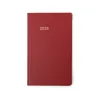 Edition K weekly calendar 2026 faux leather TeBeskin ruby red