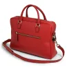 Briefcase Adri, leather, dark  red