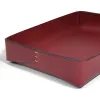 Desk Organiser Tray Stitch, A4, leather, burgundy - 5