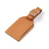 Luggage Tag Adri Leather Orange