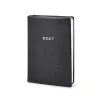 Pocket Daily Planner 2027 - One Day Per Page - Cowhide Leather - Verona Brown - 9.5 x 13 c