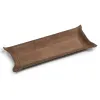 Valet tray rectangular, suede leather, 32 x 13 cm, nut - 2