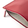 Pouch with Zip, Kollektion 1977, leather, red - 3