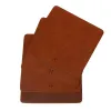 LEGENDÄR DRYNK Set of Coasters, leather, brown