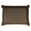 Valet tray rectangular, leather, 32 x 24 cm, clay