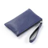 Bethge - Clutch Adri - Leather - Pouch - Zip - dark blue