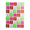 Wrapping paper litle santa neon 50 x 70 cm, 3 sheets
