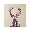 Greeting card Deer gold