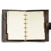 Pocket Planner, alligator-embossed leather, dark brown - 4