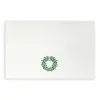 Christmas card holly circle smooth white
