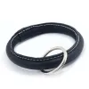 Key Ring, leather, round, black