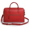 Briefcase Adri, leather, dark  red - 5