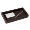 Leather tray, deer leather, 24 x 12 cm, mocha - 4
