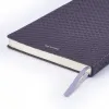 Notebook A5, leather, Violet, blank - 2