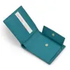 Wallet with Coin Pocket, stingray leather, turquoise - 4