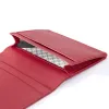 Card Wallet, 3 cc, Kollektion  1977, leather, bifold, red - 2