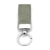 Key Ring, stingray leather, grey