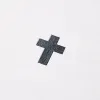 Greeting card condolence cross black helvetica - 2