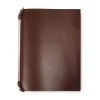 Ring Binder, A5, 4-ring mechanism, leather, dark brown