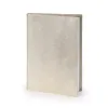 Book cover for DIN A4 books, leather, platinum