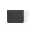 Card Wallet, 3 cc, Kollektion  1977, leather, bifold, black