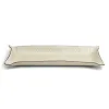 Valet tray rectangular, leather woven look, 32 x 13 cm, pearl - 3