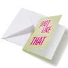 Greeting Card "Just like that" Lines  - 3