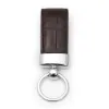 Key Ring, alligator leather, dark brown