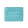 card holder, slim, 4 cc, alligator leather