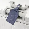 Luggage Tag Adri Leather Dark Blue - 4