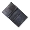 Folded Leather Card Holder – 3 Card Slots, Blue Moon - 2