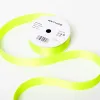 Satin ribbon, Width 25mm, Neon Green
