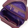 Adri Leather Backpack – Aubergine - 3