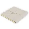 Guest Book with Cover, 96 pages, leather, 21x21 cm, cream - 3