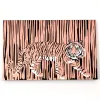Greeting card jungle tiger copper