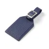 Luggage Tag Adri Leather Dark Blue
