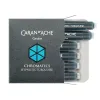 Caran d'Ache Chrom. Ink Cartridges, 6x, hypnotic turquoise