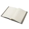 Book cover for DIN A4 books, smooth leather, taupe - 3