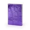 Notebook A5, leather, Violet, dotted