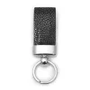 Key Ring, stingray leather, black