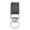 Key Ring, alligator leather, dark grey