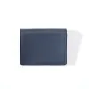 Card Wallet, 3 cc, Kollektion  1977, leather, bifold, blue