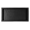 Leather tray, nappa leather, 24 x 12 cm, black