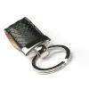 Key Ring, python leather, black - 3