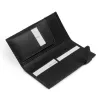 Travel wallet, python leather, black - 2